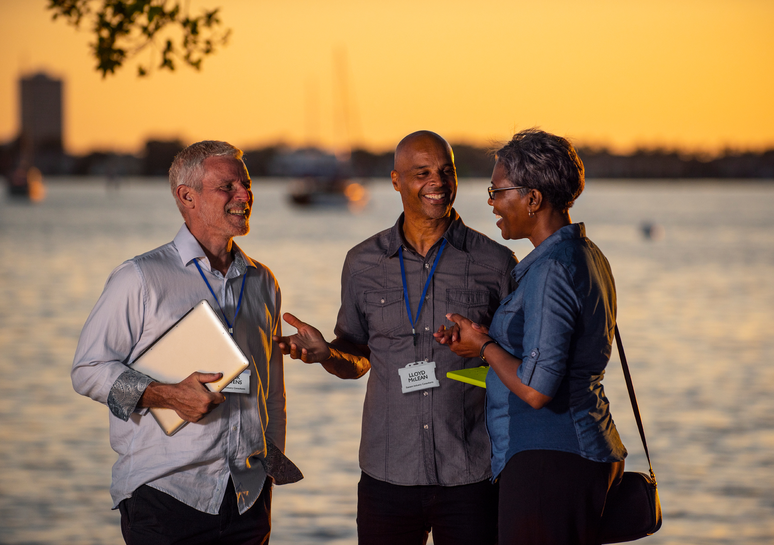 
Enjoying Bayfront Park during downtime
