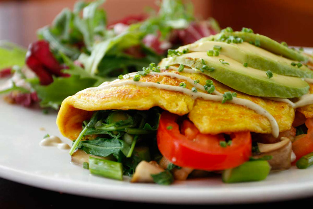 The Healthy Omelet at Cafe Evergreen