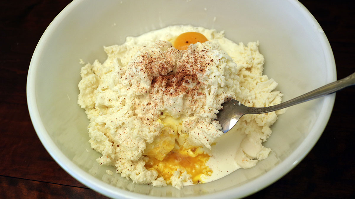 Step two's mixed ingredients