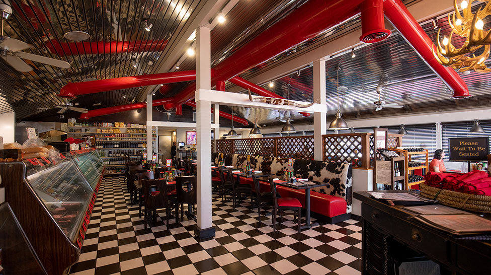 Inside Alpine Steakhouse
