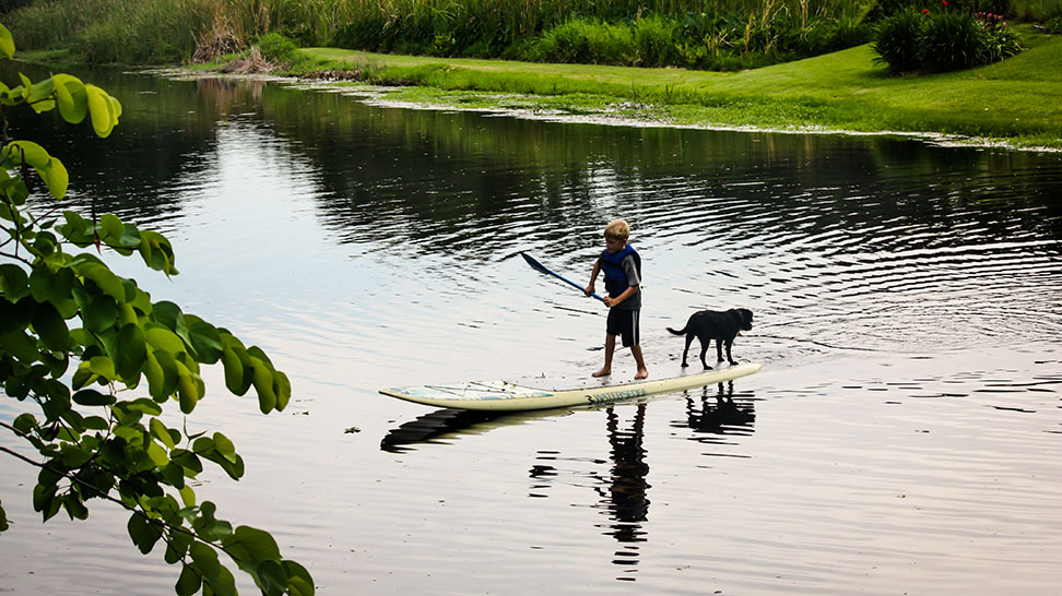 Paddleboarding on Phillippi Creek