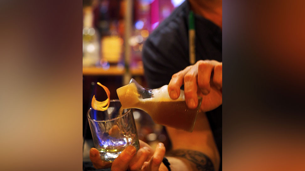 
The “Sir Sazerac” from Pangea [Photo: Lauren Jackson]
