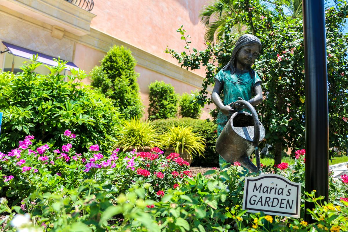 Maria's Garden is one of many lining the walkways of Downtown Venice