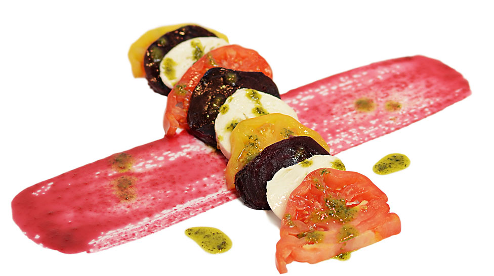 The caprese salad from Café Barbosso