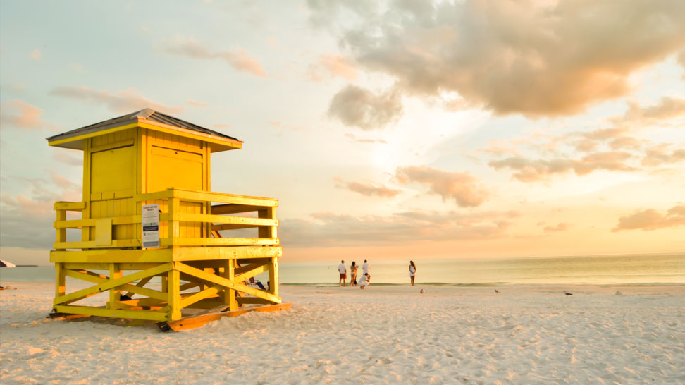 Siesta Key Lifeguard Stand - Photo by Eddie Kirsch.