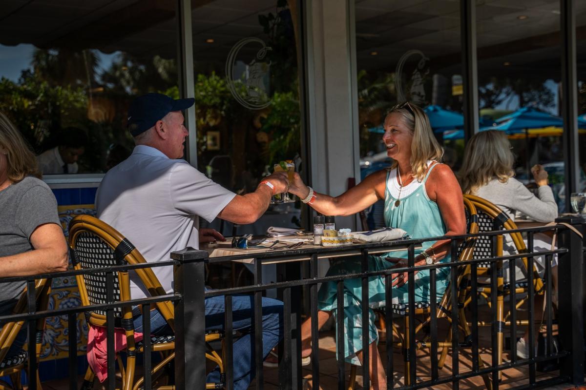 Alfresco seating on the Circle at Columbia Restaurant