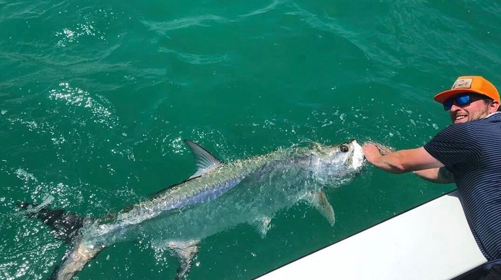 
You can fish for these beasts in a boat, kayak or even standing in the sand! [Photo: Nicole Coudal]
