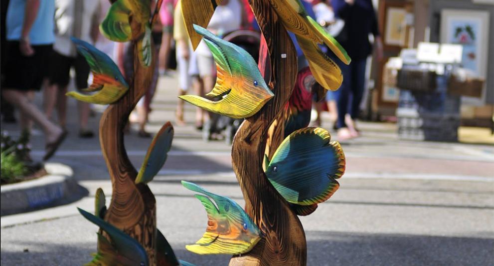 artwork at venice art festival in florida
