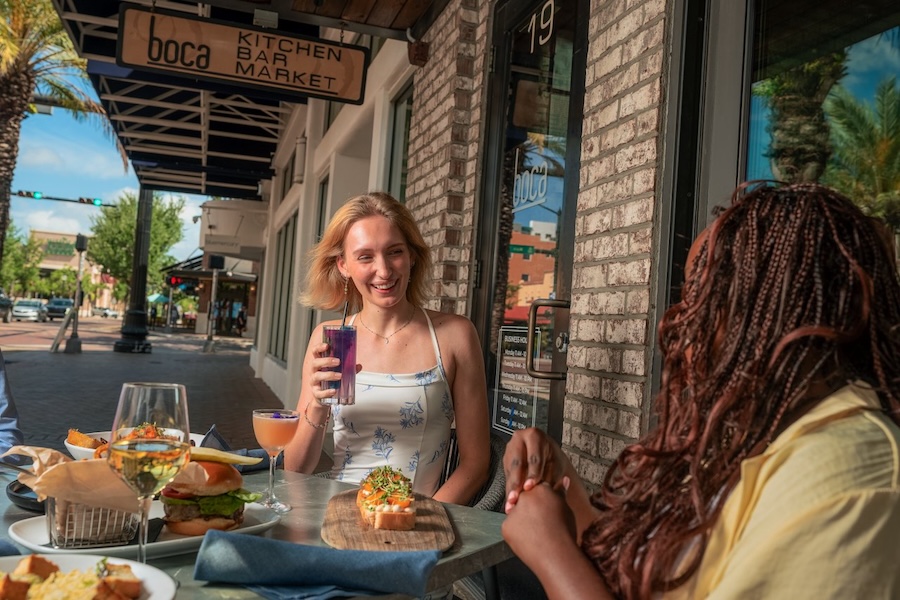 girls dining out at boca sarasota