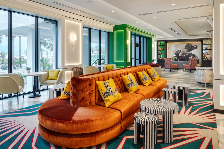 cirque st armands hotel lobby on lido key