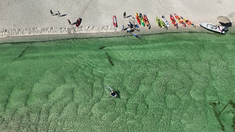 kayaking at midnight pass fl