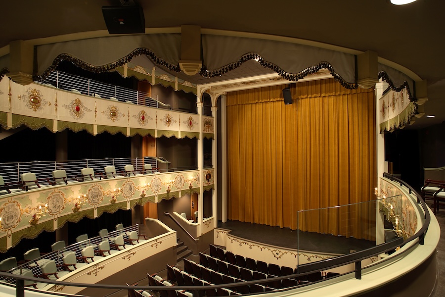 inside the historic asolo theatre at the ringling