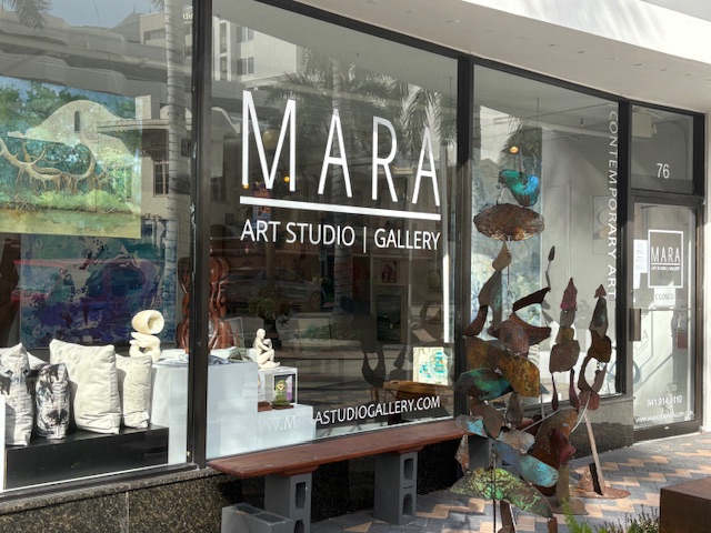 outside of a sarasota art gallery
