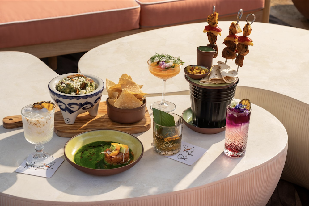 beautiful spread by the water dining at the ritz carlton sarasota