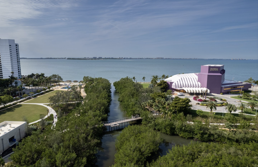 van wezel facing sarasota bayfront for events