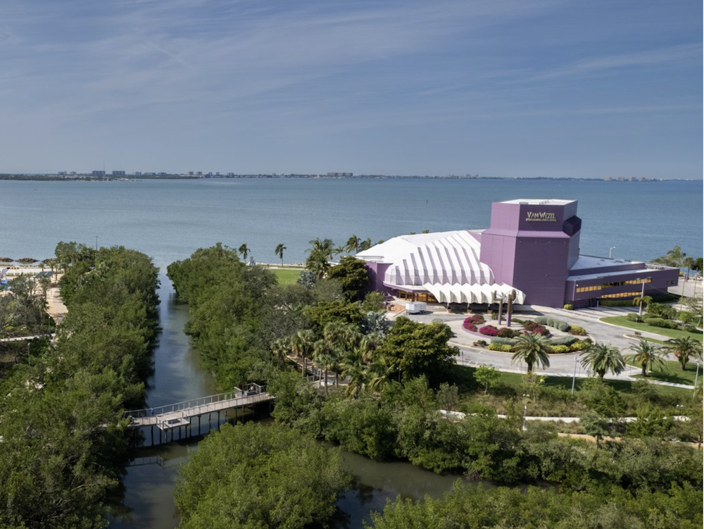 view of van wezel performing theatre in sarasota fl