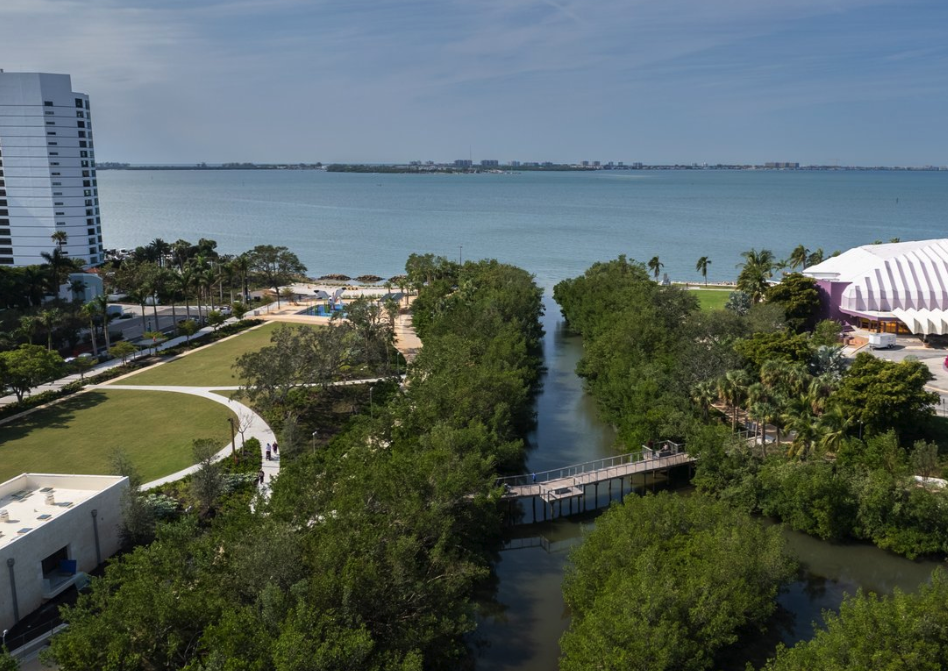 the bay park aerial view
