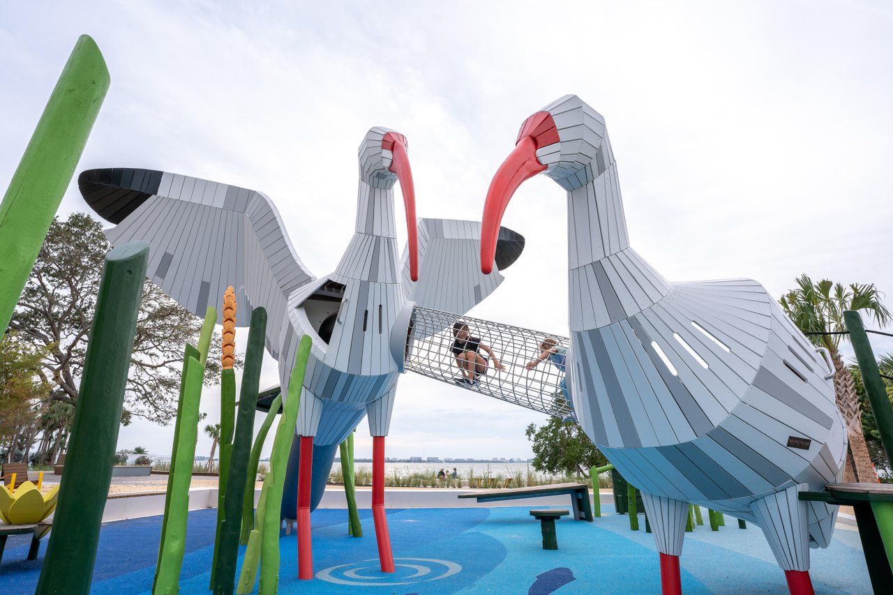 kids playing at bay park