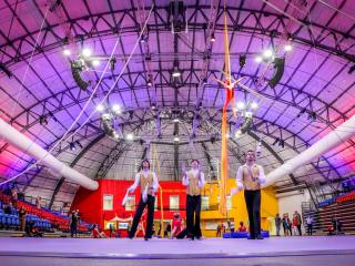 The Circus Arts Conservatory unveiled renovations to the Sailor Circus Arena in 2019
The Circus Arts Conservatory unveiled renovations to the Sailor Circus Arena in 2019