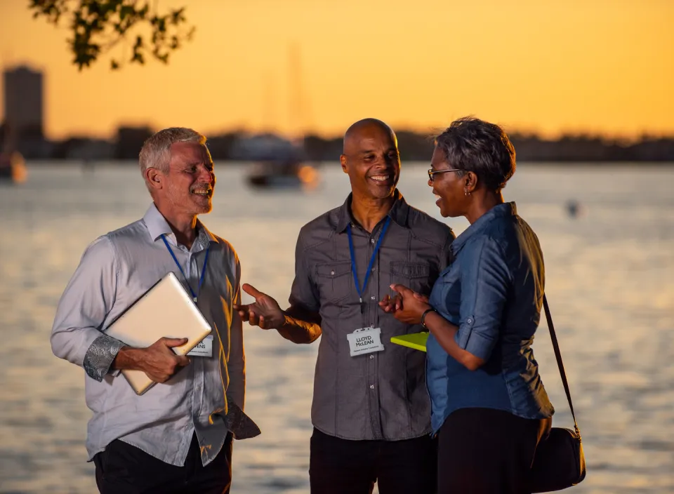 
Enjoying Bayfront Park during downtime
