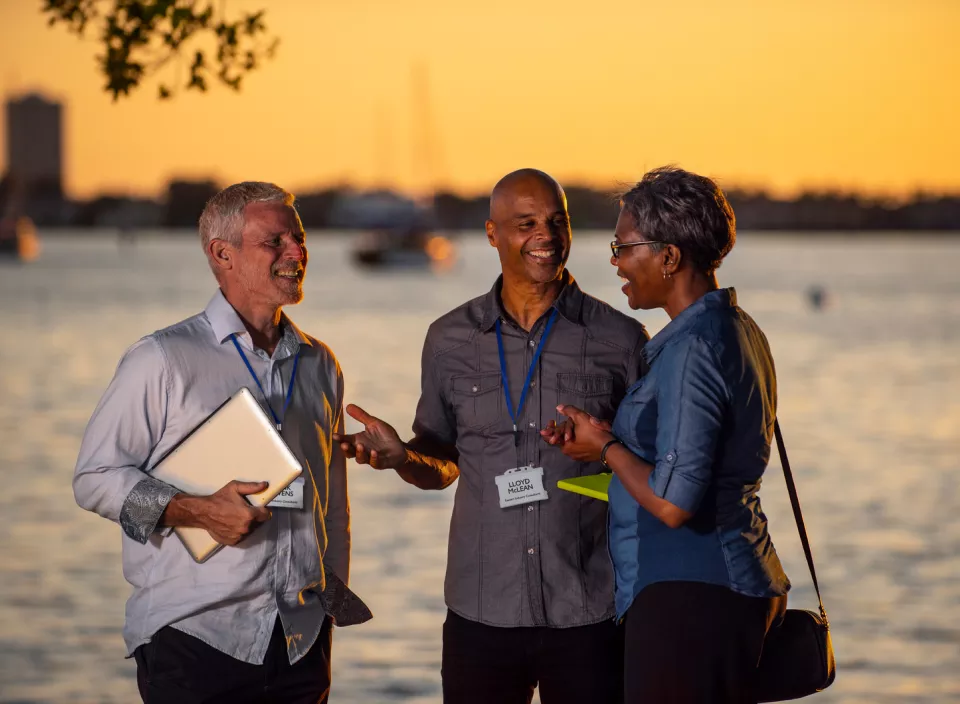 
Enjoying Bayfront Park during downtime
