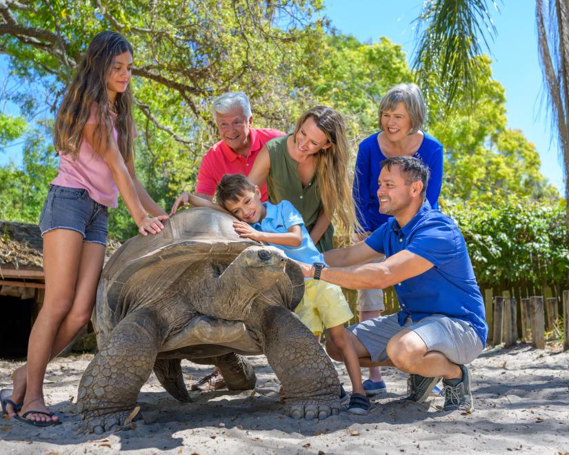 Family at Sarasota Jungle Gardens