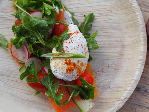 
Salmon toast at The Overton [Photo: Lauren Jackson]
