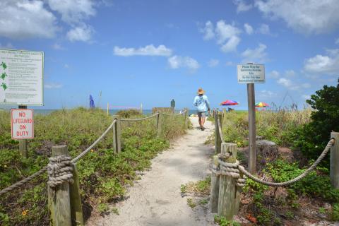 
Path to the beach from Turtle Beach Campground
