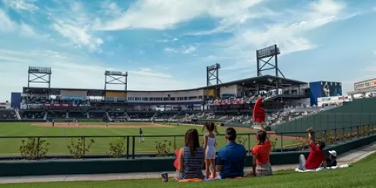 Spring Training game at CoolToday Park.