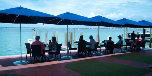 Dry Dock Waterfront Grill. Photo Credit: Robin Draper Dry Dock Waterfront Grill. Photo Credit: Robin Draper
