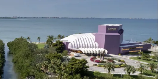 van wezel performing arts hall building on the bay