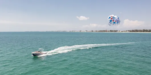 parasailing over the gulf coast florida
