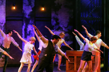 Dancers preforming on stage