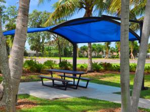 Bird Key Park - One of two picnic pavilions.