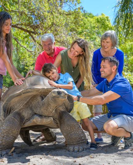 Family at Sarasota Jungle Gardens