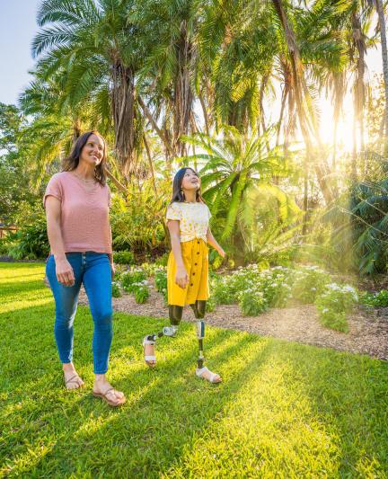 Walking through Selby Gardens