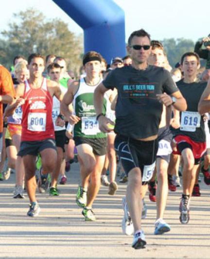 Runners in the Frosty 5K in Sarasota