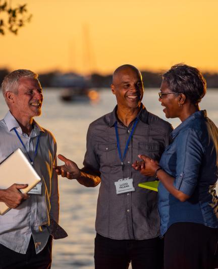 
Enjoying Bayfront Park during downtime
