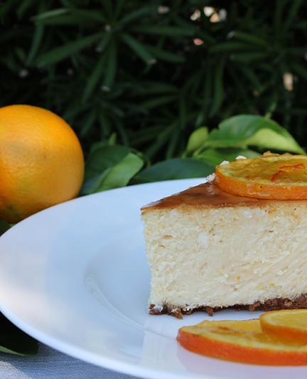 Authentic Florida Cheesecake - single slice. Photo by Robin Draper