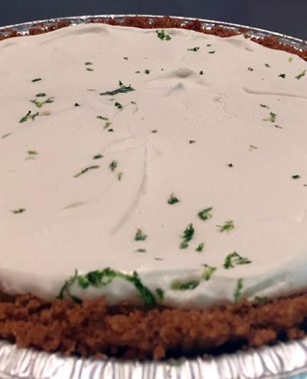 Floribbean Flo’s Key Lime Pie.  Photo by Robin Draper.
