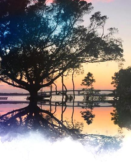 Bayfront Park during sunset