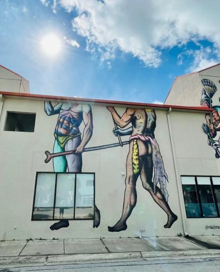 Murals around Rosemary District