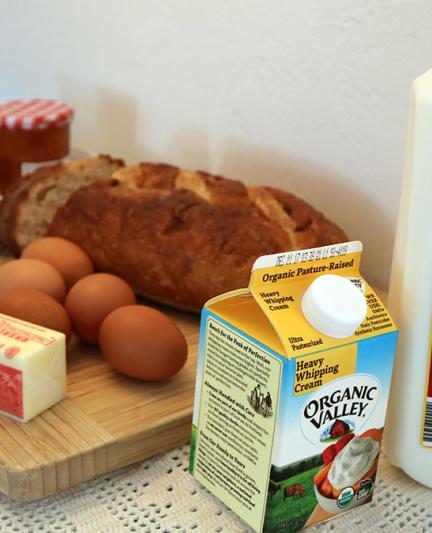 Florida Orange Bread and Butter Pudding - Ingredients