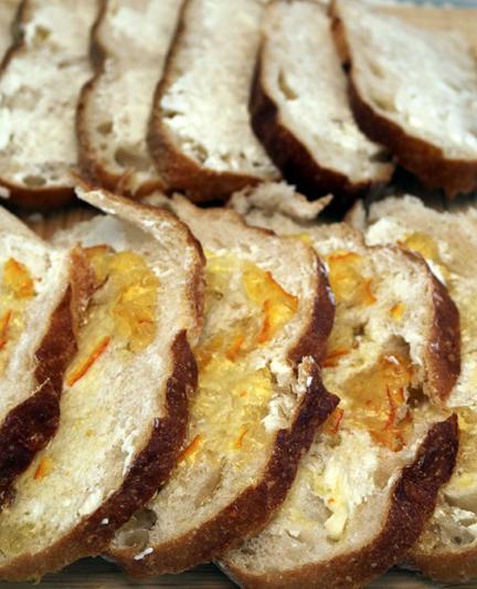 Florida Orange Bread and Butter Pudding - Bread Prep