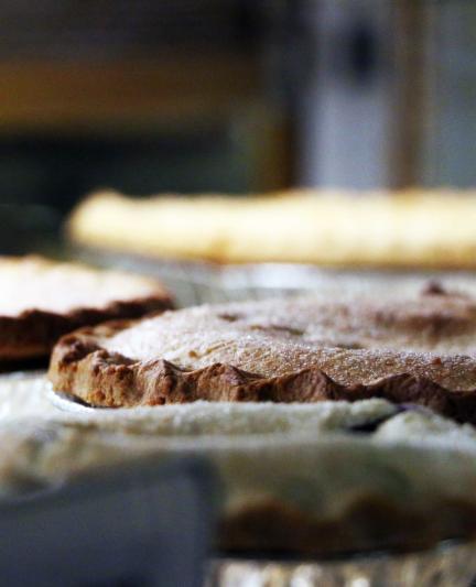 Everyday is Thanksgiving at Der Dutchman, where thousands of pies are sold annually for the holiday