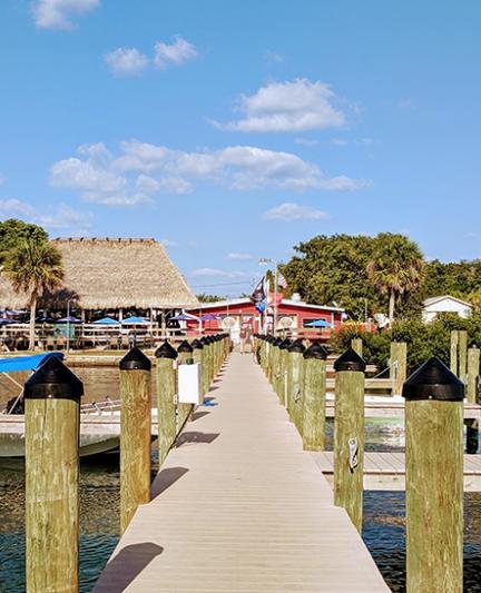 Evie’s Spanish Point location is a hidden gem on Sarasota Bay opposite Siesta Key (Photo: Visit Sarasota County)