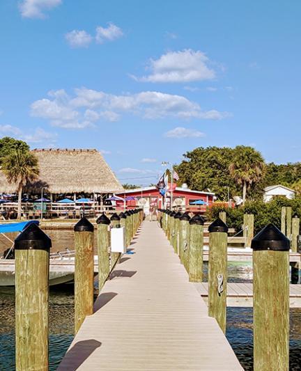 Evie’s Spanish Point location is a hidden gem on Sarasota Bay opposite Siesta Key (Photo: Visit Sarasota County)