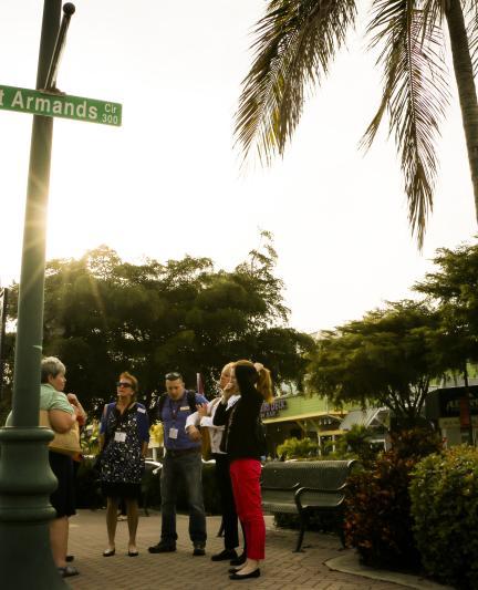 Left: Photo: Demoat Nokomis - Hodges Soileau.  Right: Painting: Ringling Camphor Tree - Morgan Samuel Price