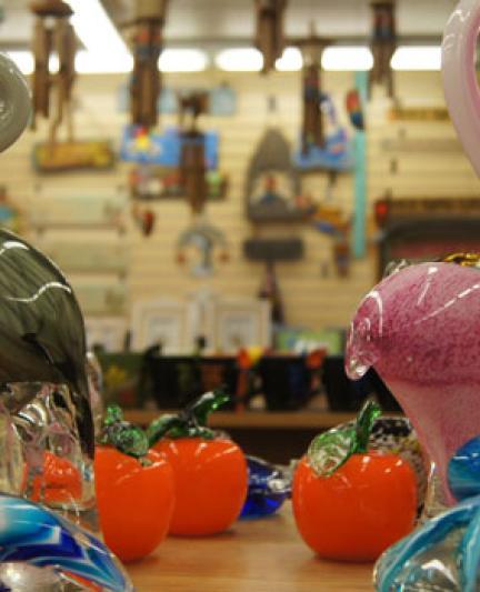Glass items.  Photo by Robin Draper