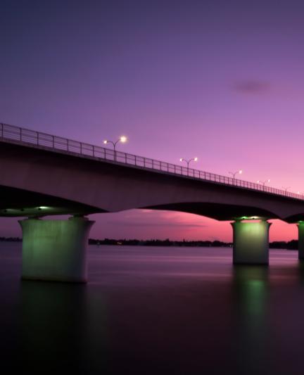 Views under the Ringling Bridge from Bird Key Park